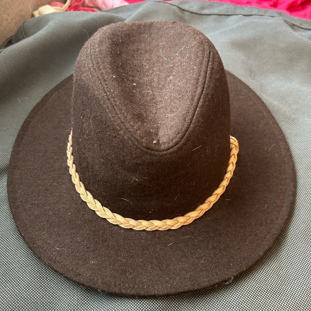 Suzy Dark Brown Fedora/Country Hat - Picture 3 of 3